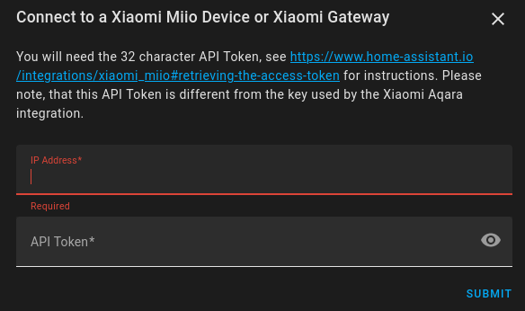 Xiaomi Mii Integration