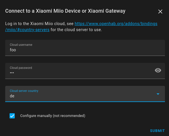 Xiaomi Mii Integration